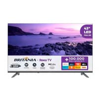 Britânia Smart TV 43 Polegadas Full HD B43CRA Roku TV LED HDR10