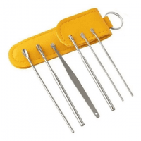Kit Limpeza De Cera De Ouvido Removedor De Cera De Ouvido 6 Peças Com Estojo - Top