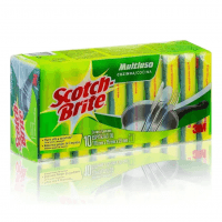 Pacote Com 10 Esponja Multiuso Scotch Brite 3m - Lava Louças