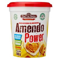 DaColônia Amendopower - Pasta De Amendoim Integral, Zero, 500G