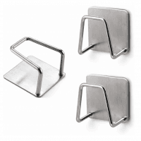 Suporte De Esponja Gancho Para Pia, Aço Inox, Cozinha, 3 Unidades - Pazie®