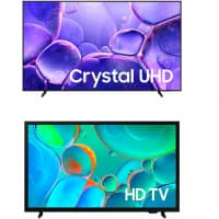 Smart TV 85" Crystal UHD 4K U8100F + Smart TV 32" HD H5000F
