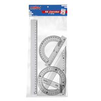 Conjunto Para Desenho 1 Grau X 4 Unidades, Waleu 10130002, Multicor