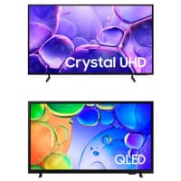 Smart TV 55" Crystal UHD 4K U8100F + Smart TV 43" QLED Full HD