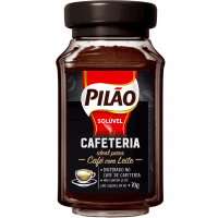 Café Solúvel Em Pó Pilão Cafeteria Vidro 70g
