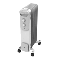Aquecedor A Óleo Cadence, 1500W, 15m², Branco E Preto, 110V, AQC260