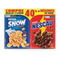 Kit Cereal Matinal Chocolate Nescau 210g + Snow Flakes 230g Mais Economia
