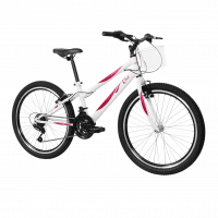 Caloi Bicicleta Infantil Ceci, Aro 24, Câmbio 21 Velocidades, Branca
