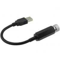 Jowxsx Lâmpada De Projeção De LED Vermelha, Estrela De Teto De Carro USB