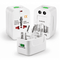 Adaptador De Tomada Universal Para Viagem Padrão Internacional Europa UK Asia EUA JP