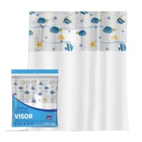 PlastLeo Cortina Para Box Visor Peixes (1,35x2,00m) | Plast Leo