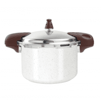 Brinox - Panela De Pressão 5,4L Antiaderente Ceramic Life Pressure Com Fundo De Indução - Vanilla