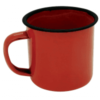 Tuut, Linha Esmaltados, Caneca Tradicional, Vermelha, 100ml