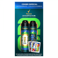 Kit 2 Desodorantes Rexona Men Fifa 150ml + 2 Pacotes De Figurinhas