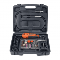 BLACK+DECKER Kit Micro Retifica RT18KA Com 113 Acessórios 220V