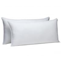 Amazon Basics Travesseiros Alternativos Para Dormir No Estômago E Nas Costas – Pacote Com 2, Macios, King