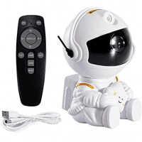 Projetor Astronauta Transforme Seu Ambiente Em Uma Galáxia Estrelada! Controle Remoto Alimentação USB