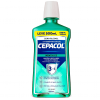 Cepacol - Enxaguante Bucal Menta Ice - Sem Álcool, Refrescante E Antisséptico - Proteção Prolongada - 500ml