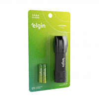 Lanterna De Bolso 9 Leds Elgin 3 Pilhas Alcalinas AAA Comum Inclusas Preta