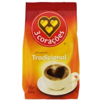 3 Corações Café Torrado E Moído Tradicional Pacote 500G
