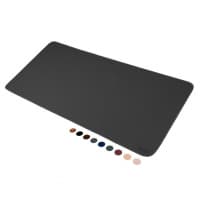 MousePad Desk Pad Eddias Em Couro Ecologico 70x30cm - (Grafite)