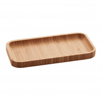 LYOR - Bandeja De Bambu Hire Marrom Natural 20cm